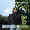 Relexit UPF 50+ Sun Protection Mosquito Jacket for Women, Lightweight Long Sleeve Sun Shirt, UV Bug Mosquito Proof Clothing Black S view 2
