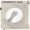 Fiwochic 4 Inch Cushion Foam Toilet Seat with Leather Cover Soft Padded Toilet Seat with Hook Loop for Seniors Bathroom Attachment Cushioned Pad Support for Handicap Adults Tailbone Pain view 2