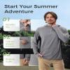 Relexit UPF 50+ Sun Protection Mosquito Jacket for Men, Lightweight Long Sleeve Sun Shirt, UV Bug Mosquito Proof Clothing Grey M view 4