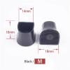 24pcs Silicone Heel Protectors Stoppers Latin Stiletto Dancing Covers Antislip High(Black-M) view 2
