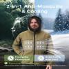 Relexit Mosquito Jacket with Ice Packs, Zipper Bug-Proof Shirt, Durable Mosquito Net Suit Proof Clothing for Garden Hiking L view 2