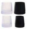 12pcs Silicone Heel Protector Stoppers Antislip High Heeler Bridal Stiletto Dancing Covers Wedding Shoes Accessories(Black-XS)