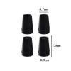 12pcs Silicone Heel Protector Stoppers Antislip High Heeler Bridal Stiletto Dancing Covers Wedding Shoes Accessories(Black-XS) view 2