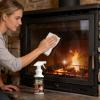 Fireplace Glass Cleaner, 150ml Stove and Hearth Cleaning Solution with Sponge, Scraper, Towel, Removes Soot, Grease, Maintenance view 3