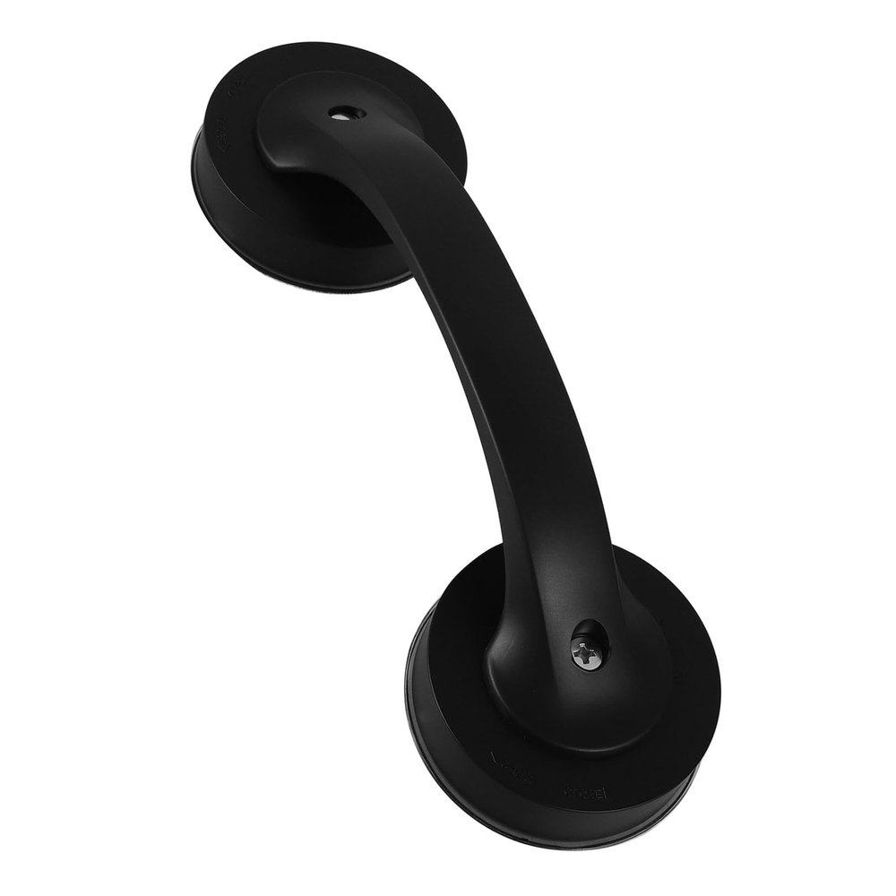 BCOATH Suction Cup Grab Bar Handle for Bathroom Safety, Non-Slip Shower and Toilet Assist Rail, Black Strong Suction Support for Elderly and s Bathtub and Glass Door Use