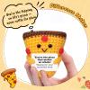 Mini Teacher Appreciation Office Gifts for Women Men Coworkers Handmade Crochet Pizza Thank You Gift for Employee Member Colleague Teacher Nurse Funny Birthday Gift for Retirement Farewell Promotion view 4