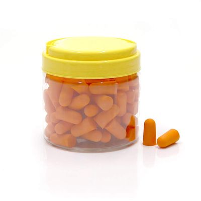 50 Pairs Soft Foam Ear Plugs, Noise Reduction Earplugs for Sleeping Learning, Comfortable Washable Ear Plug Protector with Lightweight Design, SNR 27dB for Home Dormitory Travel Co (Orange)