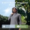 Relexit UPF 50+ Sun Protection Mosquito Jacket for Women, Lightweight Long Sleeve Sun Shirt, UV Bug Mosquito Proof Clothing Grey XXL view 2