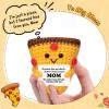 Mini Birthday Gifts for Mom from Daughter Son Husband Handmade Crochet Pizza Appreciation Gifts Ideas for Women Mother Wife Bonus Moms Stepmom Mother-in-Law Mommy Best Moms Ever Gift Desk Decor view 4