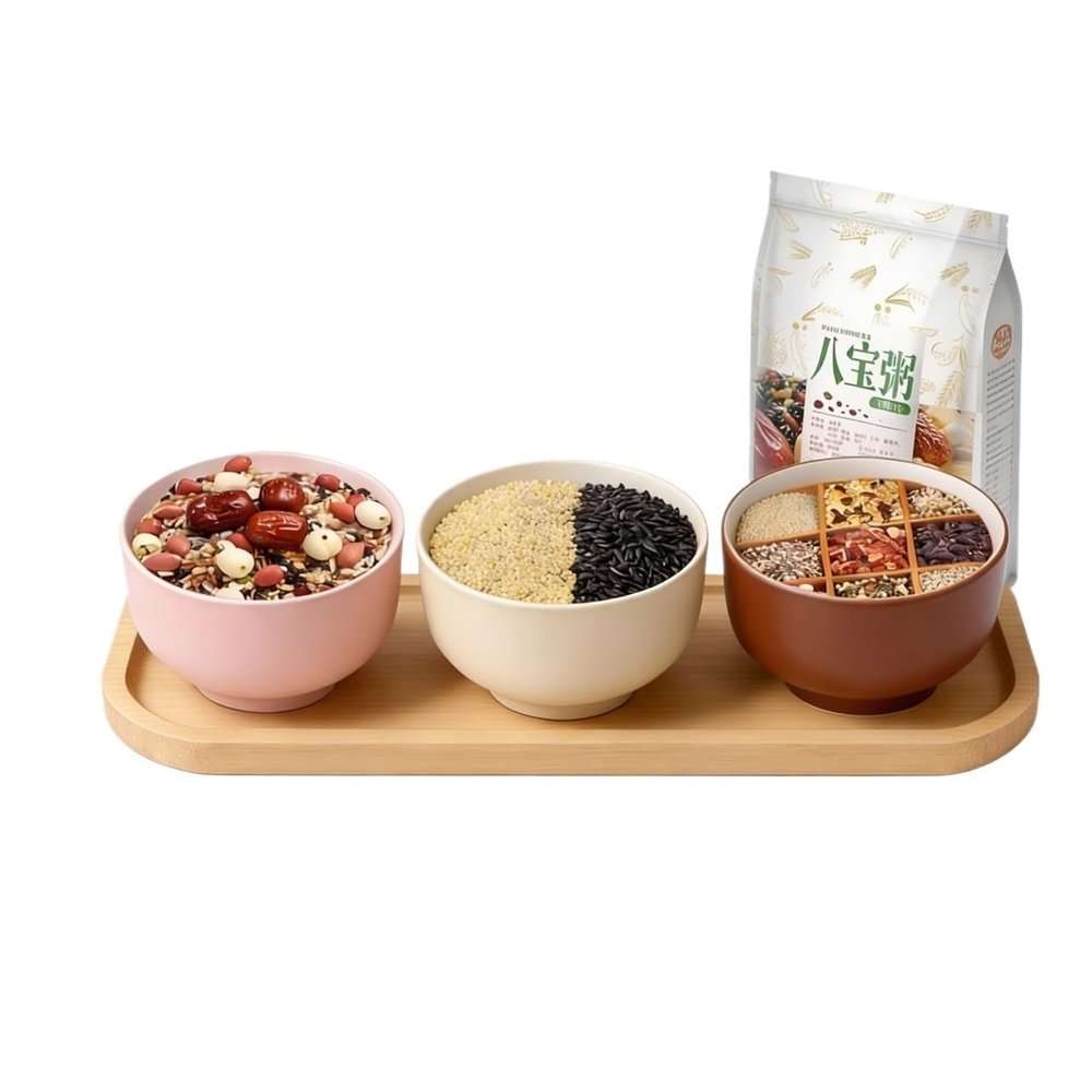 500g X 3 Bags Eight Treasures Porridge Mix, Multigrain Congee Ingredients, Coarse Cereal Grain, Easy Cook Breakfast, Vacuum Sealed