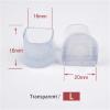 24pcs Silicone Heel Protectors Stoppers Latin Stiletto Dancing Covers Antislip High(Transparent-L) view 2
