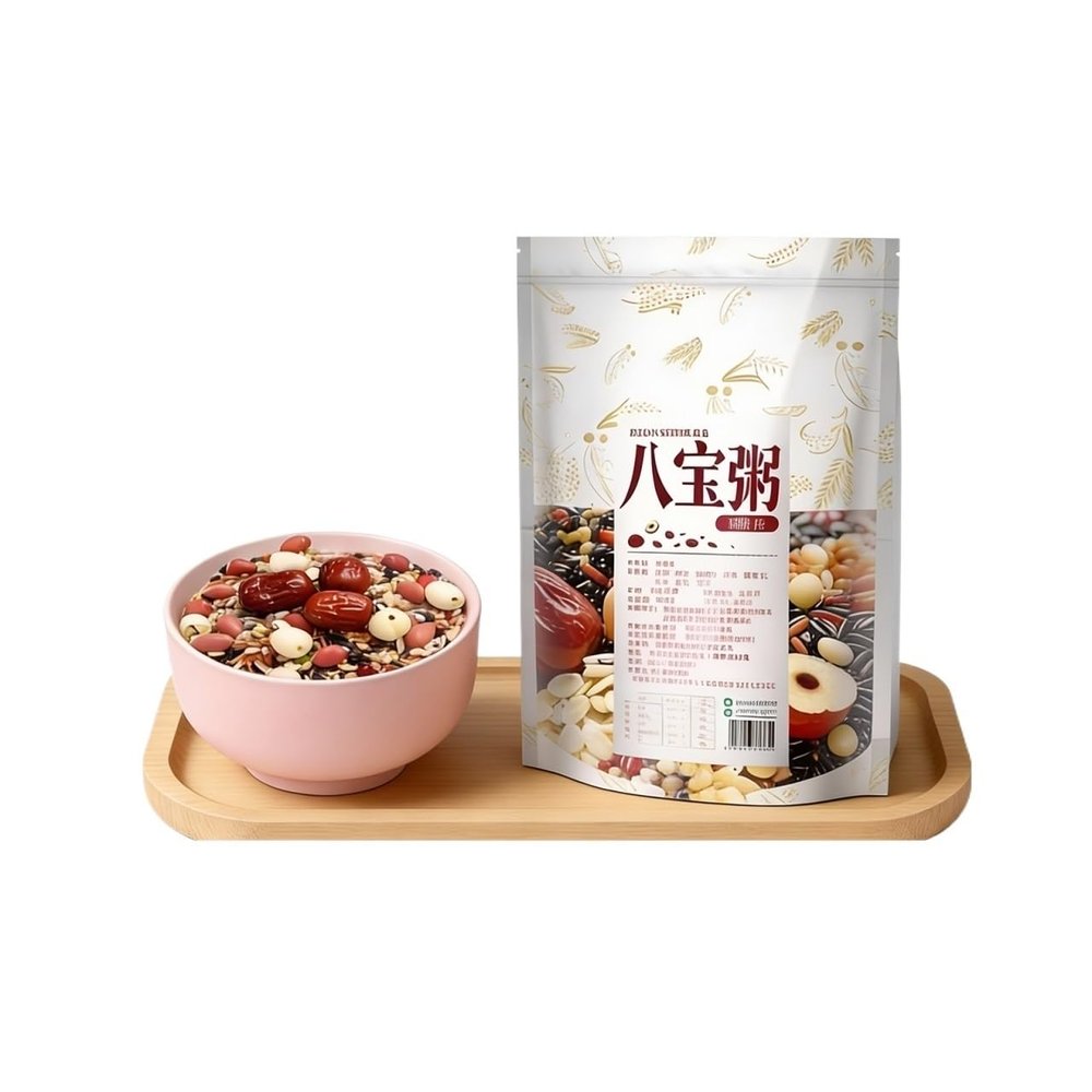 3 Bags 500g Eight Treasure Congee Mix, Multi-Grain Porridge Ingredients, Easy Cook Breakfast Cereal, Healthy Grains, Vacuum Sealed