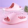 GHAKKE Foot Massage Acupressure Slippers Women Men Deep Tissue Foot Massager Non-Slip Shower Shoes Reflexology Acupuncture Sandals Relieves Nerve Tension and Pain in The Feet(Pink,41 EU) view 4