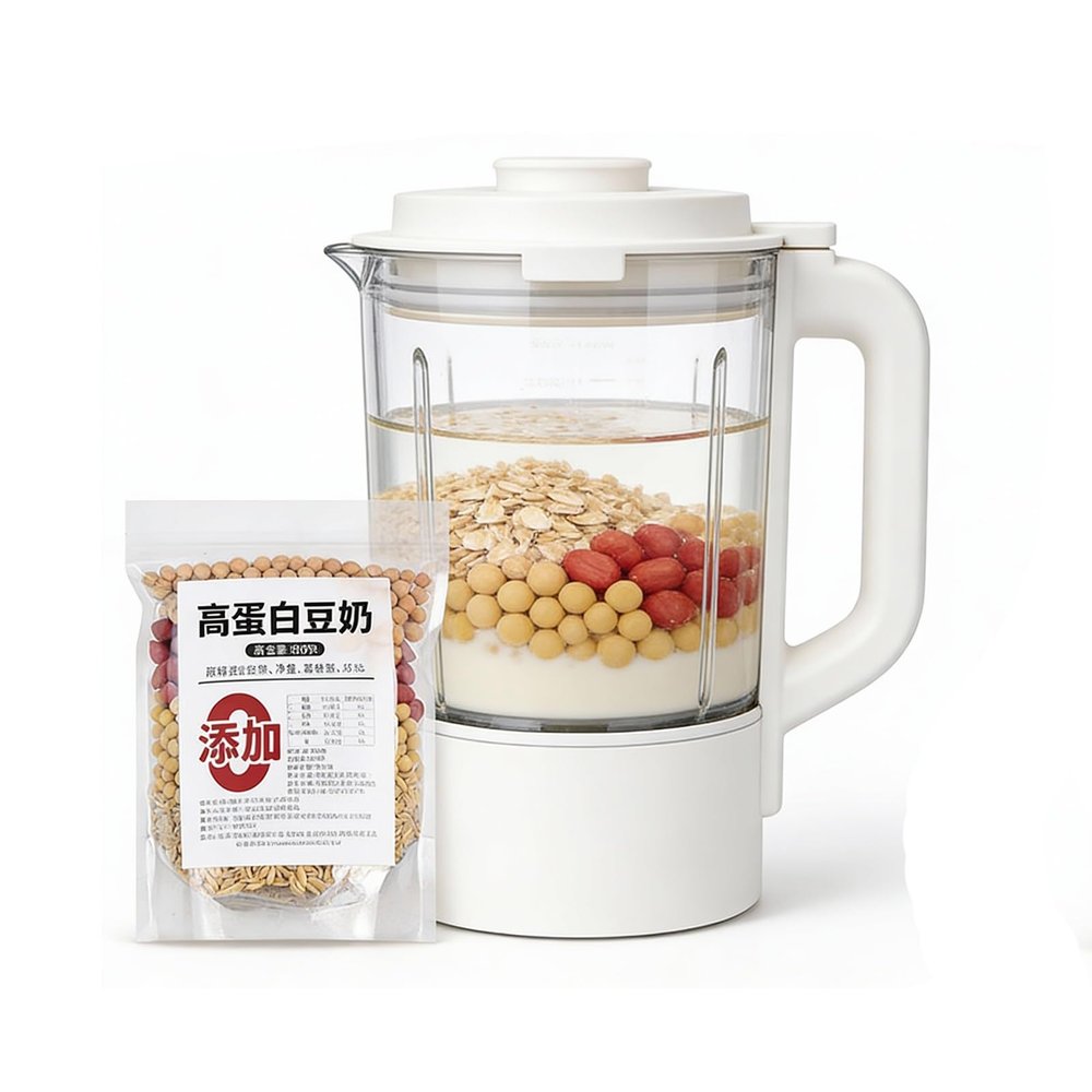80g X 5 Bags Soy Milk Mix - Pre-Measured Whole Grain Blend For Blender, Instant Non-GMO Breakfast, Nutrient-Rich & Smooth(#20)