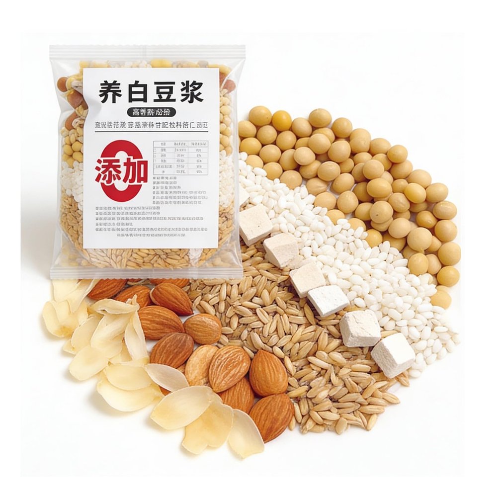 80g X 5 Bags Soy Milk Mix - Pre-Measured Whole Grain Blend For Blender, Instant Non-GMO Breakfast, Nutrient-Rich & Smooth(#14)