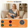 LDGSUPH Back Massager for Sciatica 3-Mode 3-in-1 Massager Heat, Vibration & Traction Lumbar Pillow - Relieve Lower Back & Sciatica Pain for Home, Office & Car (Dark Grey) view 4