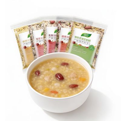 30 Packs Nutritious Mixed Grain Porridge Kit, 75g Each, Easy Cook Eight Treasures Congee Ingredients For Healthy Breakfast & Snack