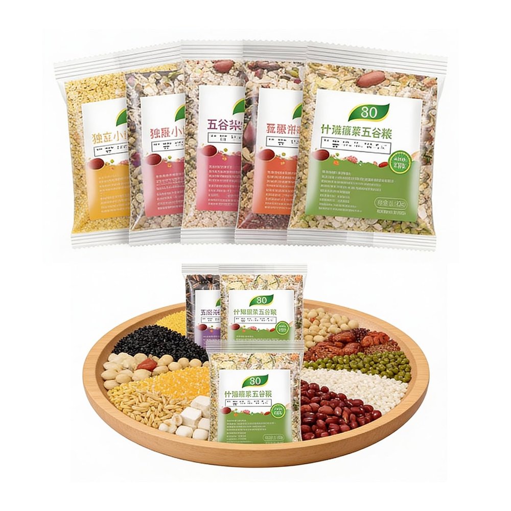 75g X 30 Packs Nutritious Mixed Grain Porridge Kit - Healthy Eight Treasures Raw Material For Easy Cooking Breakfast And Snacks