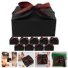 Abaodam 10pcs Dark Kraft Wrapping Boxes with Ribbon 12x12x5cm Paper Nesting Boxes for Presents Packaging Party Favor Supplies view 3