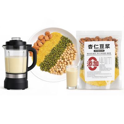 80g X 5 Bags Soy Milk Mix - Pre-Measured Whole Grain Blend For Blender, Instant Non-GMO Breakfast, Nutrient-Rich & Smooth(#10)