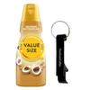 Premium Liquid Coffee Creamer, 32 fl oz Liquid Non-Dairy Creamer with Dumbass Coffee Bottle Opener Keychain (Southern Butter Pecan) Keychain view 1