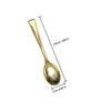 Healvian Disposable Mini Dessert Spoons 48pcs Gold Plastic Mini Spoons for Ice Cream and Pudding for Parties and Events view 2