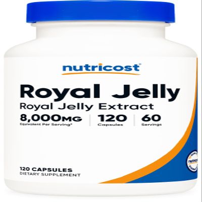 Nutricost Royal Jelly 120 Capsules for 60 Servings - Royal Jelly Extract, GMO-Free, Gluten-Free