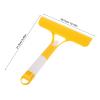 YOSADIER 3-in-1 Car and Household Window Squeegee Cleaner Tool with Spray and Brush, Yellow Multifunctional Shower Glass Door and Car Windshield Scraper for Bathroom Mirror and Automotive view 2