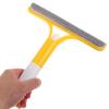 YOSADIER 3-in-1 Car and Household Window Squeegee Cleaner Tool with Spray and Brush, Yellow Multifunctional Shower Glass Door and Car Windshield Scraper for Bathroom Mirror and Automotive view 4