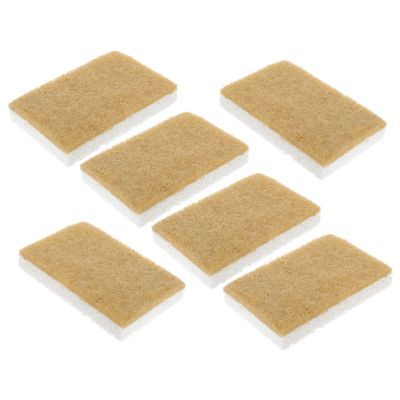 TINEASUR Biodegradable Cellulose Dish Sponge 12pcs Set, Compact Kitchen Scrub Sponge with Agave Wood Pulp, White 11x7x2cm, Reusable Multi-Function Cleaning Accessory for Home Dishwashing