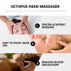 MOTHNUR Octopus Head Massager Handheld Scalp Massage Tool with Rolling Beads for Muscle Relaxation and Stress Relief, Portable Blue Head Scratcher Suitable for Home, Office, and Travel Use view 3