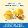 Snackathon Lemon Creme White Chocolate Covered Almonds, 17.6 oz Resealable Bag, Whole Roasted Almonds Coated in Lemon Cream and White Chocolate, Crunchy Citrus Nut Snack, Made in USA view 2