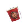 Garneck Red Disposable Wedding Party Mini Paper Cups 45ml Thickened Shot Glasses with Gold Foil Festive Decoration 50pcs for Wedding Toast and Tea Ceremony view 2