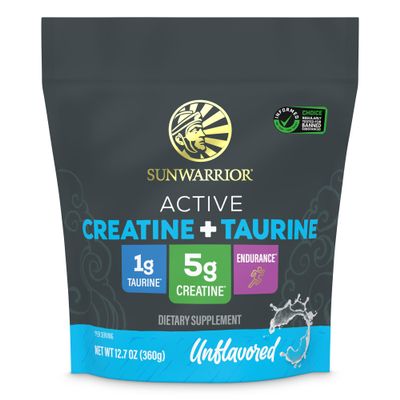 Creatine Monohydrate Powder Taurine Supplement, 5g Creatine Monohydrate 1g Taurine per Serving | Vegan Muscle Strength, Endurance & Recovery Support, Clean Performance Formula | 60 Servings Unflavored