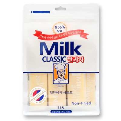 56% Milk Classic Korean Milk Rice Crackers, 8.46 oz 1 Pack