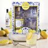 Slant Party Supplies - Limoncello Infusion Kit Glass Bottle Strainer & 2 Faceted Glasses, 4-Piece Set, Yellow view 4