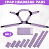 8 PCS Satin CPAP Strap Covers, Comfortable CPAP Mask Strap Covers, Silky CPAP Hair Protector to Fit Airfit f20 Headgear, Anti Wrinkle CPAP Mask Cushions for Reducing Red Marks (Purple) view 2