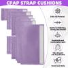 8 PCS Satin CPAP Strap Covers, Comfortable CPAP Mask Strap Covers, Silky CPAP Hair Protector to Fit Airfit f20 Headgear, Anti Wrinkle CPAP Mask Cushions for Reducing Red Marks (Purple) view 3