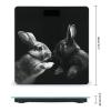 Give Rabbit Clip Art Scale for Body Weight Highly Accurate Digital Bathroom Scale Sturdy Tempered Glass Weighing Scales with LCD Display Fashion Body Fat Smart Scales 400lb view 2