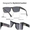 2 Pack Excellent Unbreakable Reader Sunglasses for Men with UV400 Protection Outdoors, TR90 Thick Frame Tinted Reading Glasses Anti UV/Eye Strain Sun Readers No-Line Dark Lens & 3.0x - Not Bifocals view 4