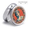 Ancient Rome Stamped Pill Box 3 Compartments Portable Travel Pill Case Mini Medicine Organizer for Pocket Purse Metal Waterproof Medicine Container Holder Vitamin Fish Oil view 2