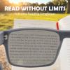 2 Pack Excellent Unbreakable Reader Sunglasses for Men with UV400 Protection Outdoors, TR90 Thick Frame Tinted Reading Glasses Anti UV/Eye Strain Sun Readers No-Line Dark Lens & 2.5x - Not Bifocals view 3