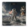 Astronaut Landing on The Moon Scale for Body Weight Highly Accurate Digital Bathroom Scale Sturdy Tempered Glass Weighing Scales with LCD Display Fashion Body Fat Smart Scales 400lb view 1