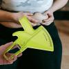 Abaodam Body Fat Caliper Measuring Tool Accurate Skinfold Clamp with Body Assessment Chart for Fitness and Home Use Green Plastic for Men and Women view 4