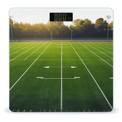 Sports Field in Green Scale for Body Weight Highly Accurate Digital Bathroom Scale Sturdy Tempered Glass Weighing Scales with LCD Display Fashion Body Fat Smart Scales 400lb