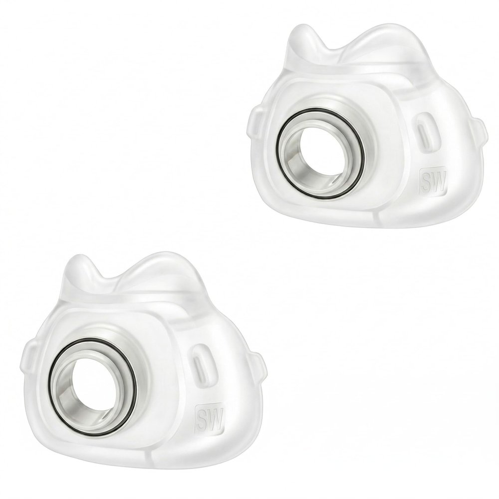 2 Packs Replacement Cushion for Resmed AirFit F40 Full Face Cushion,CPAP Mask Accessories,Soft Silicone (Small Wide)