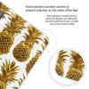 Gold Pineapple Background Scale for Body Weight Highly Accurate Digital Bathroom Scale Sturdy Tempered Glass Weighing Scales with LCD Display Fashion Body Fat Smart Scales 400lb view 4