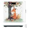 Fox Under The Tree Scale for Body Weight Highly Accurate Digital Bathroom Scale Sturdy Tempered Glass Weighing Scales with LCD Display Fashion Body Fat Smart Scales 400lb view 2