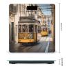 Lisbon Tram Scale for Body Weight Highly Accurate Digital Bathroom Scale Sturdy Tempered Glass Weighing Scales with LCD Display Fashion Body Fat Smart Scales 400lb view 2