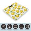 Yellow Lemon Scale for Body Weight Highly Accurate Digital Bathroom Scale Sturdy Tempered Glass Weighing Scales with LCD Display Fashion Body Fat Smart Scales 400lb view 3